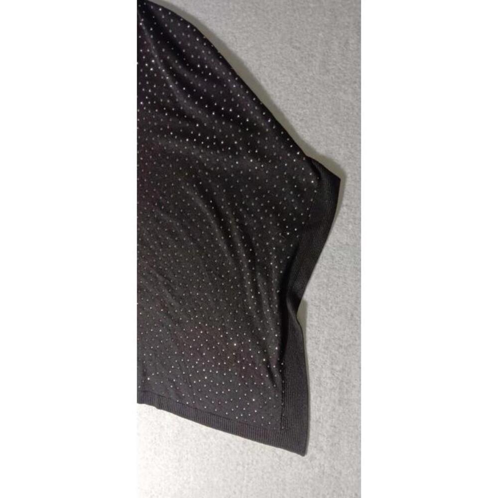 Vila Milano Wool Blend Poncho Style Sweater Womens Size Small Black And... - Picture 4 of 12